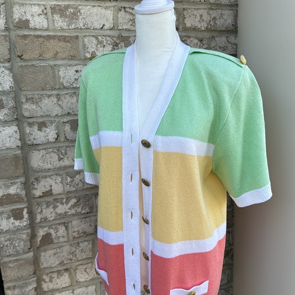 Laura Petites By Alyzia Colorful Spring Knit - Sweater - Picture 5 of 14